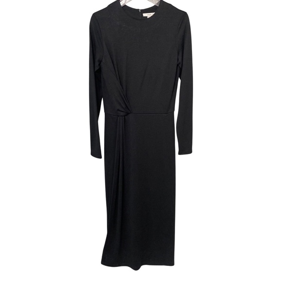 Vince Womens Knot-Front Crewneck Midi Lightweight Sweater Dress Size Medium NWT - Picture 5 of 10